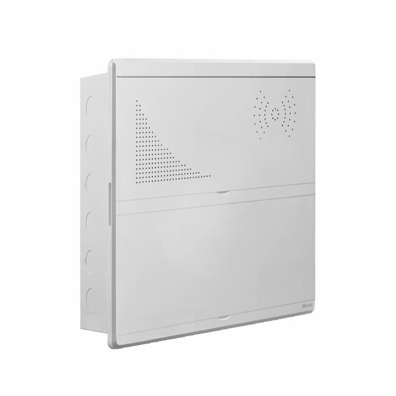 UNIBOX (TELECOM + ЩРВ 20) встр. металл+пластик белый (500x400x100) IP41 UNIT (4) — изображение 2