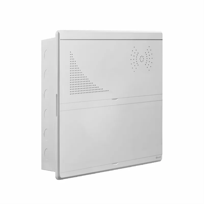 UNIBOX (TELECOM + ЩРВ 20) встр. металл+пластик белый (500x400x100) IP41 UNIT (4)