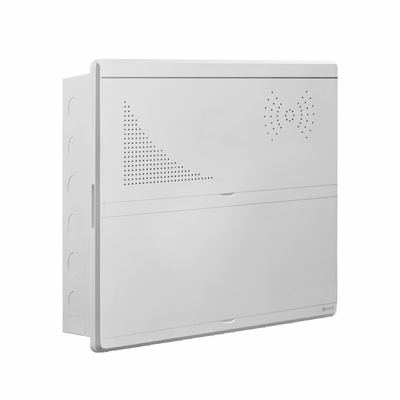 UNIBOX (TELECOM + ЩРВ 26) встр. металл+пластик белый (500x535x100) IP41 UNIT (3)
