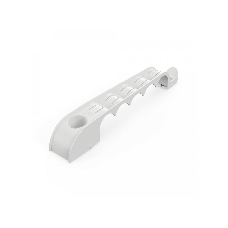 Держатель труб Прямой монтаж односторонний на 5 мест СЕРЫЙ d20 (20/160 ) Промрукав — изображение 2