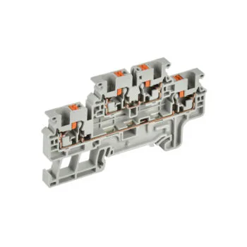 Колодка клеммная CP-ML 2 ур. 4мм2 серая IEK
