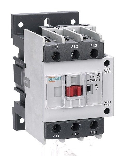 Контактор КМ-103 50А 1НО+1НЗ 380В (1) DEKraft