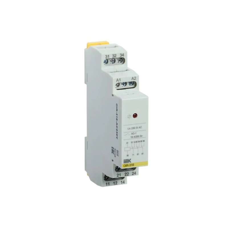 Реле промежут. OIR 3 конт. 16А 230В AC IEK OIR-316-AC230V NEW