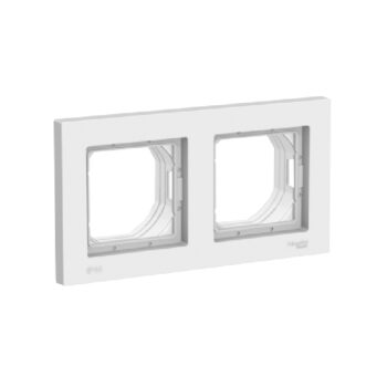 S413 Рамка 2-ная AQUA IP 44 "ATLAS" белый ATN0102 (5)