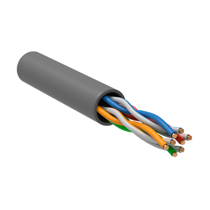 U/UTP, кат.5Е 4х2х0,51 solid PVC серый 305м UNIT