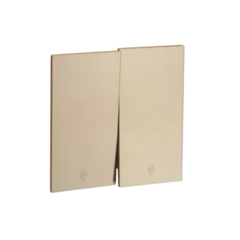 Переключ. 2 кл 10А с/у QUATTRO EPIC GOLD UNIT (10)
