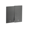 Переключ. 2 кл 10А с/у QUATTRO ULTIMA BLACK UNIT (10)