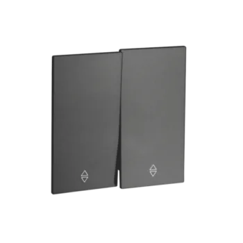 Переключ. 2 кл 10А с/у QUATTRO ULTIMA BLACK UNIT (10)