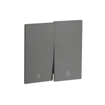 Переключ. 2 кл 10А с/у QUATTRO VELVET GREY UNIT (10)