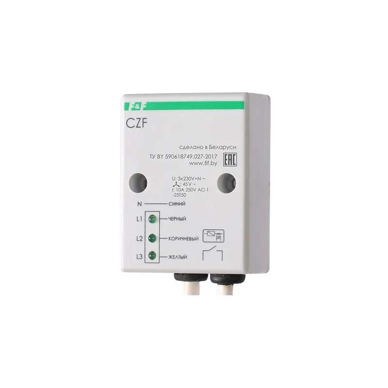 Реле контроля фаз CZF F&F E-PRO
