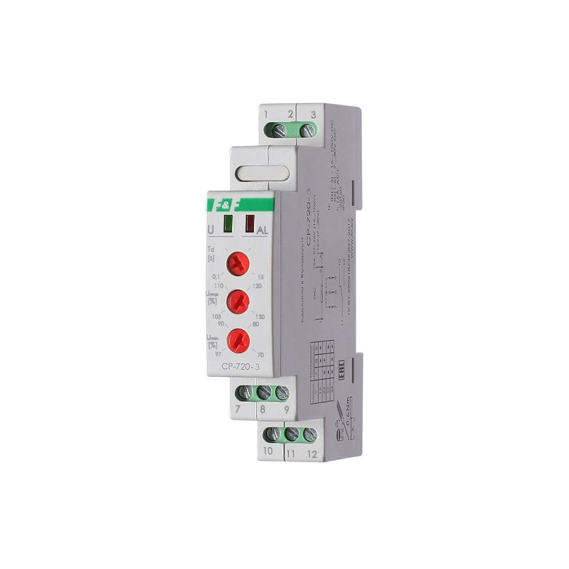 Реле контроля напряжения CP-720-3 F&F E-PRO