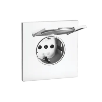 Роз. 16А с з/шт з/к с/у IP20 QUATTRO ARCTIC WHITE UNIT (10)
