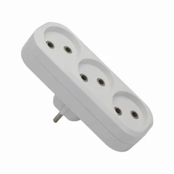 Тройник POWER (3 места 2p 10A/2,2кВт/220В) Белый UNIT (1/10/100)