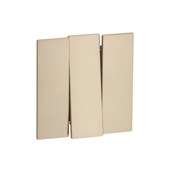 Выкл. 3 кл 10А с/у QUATTRO EPIC GOLD UNIT (10)