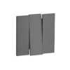 Выкл. 3 кл 10А с/у QUATTRO VELVET GREY UNIT (10)