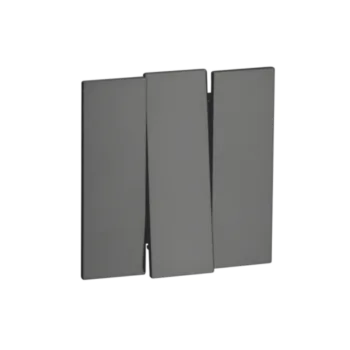 Выкл. 3 кл 10А с/у QUATTRO VELVET GREY UNIT (10)