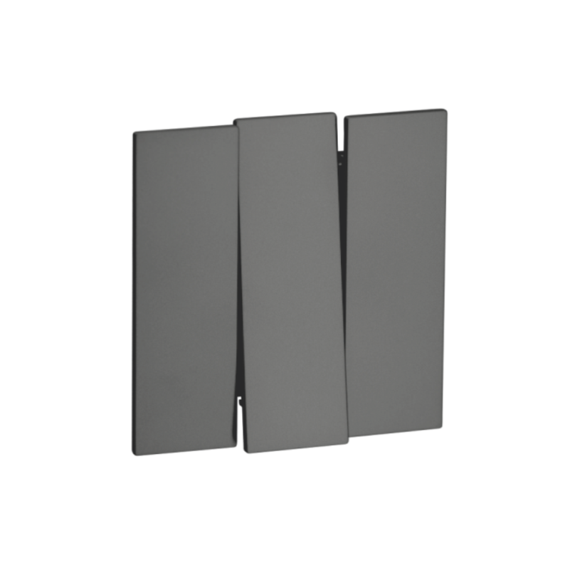 Выкл. 3 кл 10А с/у QUATTRO VELVET GREY UNIT (10)