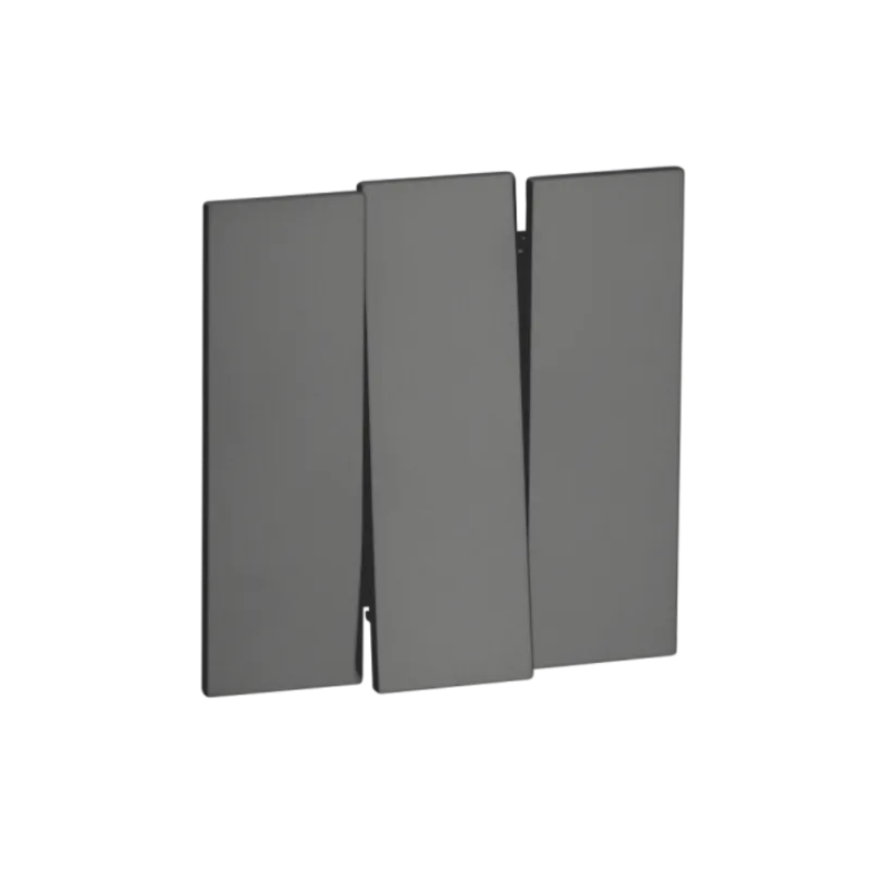 Выкл. 3 кл 10А с/у QUATTRO VELVET GREY UNIT (10)
