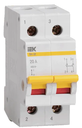 Выкл. нагрузки ВН-32 (2ф) 20А IEK (120) !!!