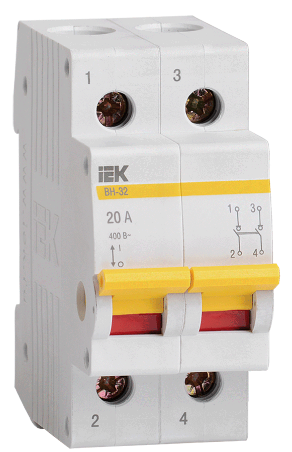 Выкл. нагрузки ВН-32 (2ф) 20А IEK (120) !!!